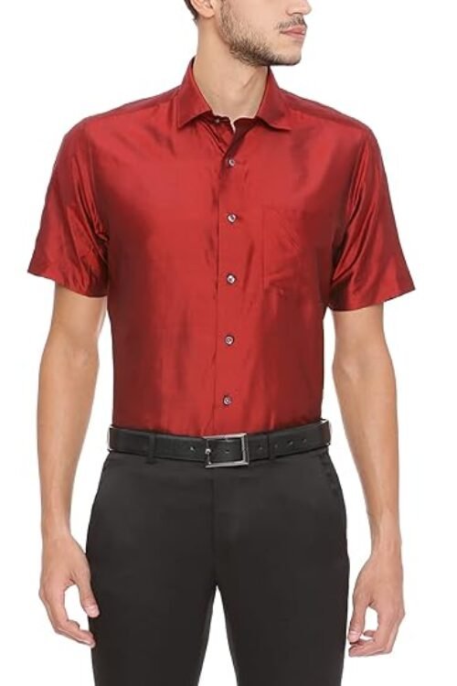 VH Men’s Solid Regular Fit Formal Shirt