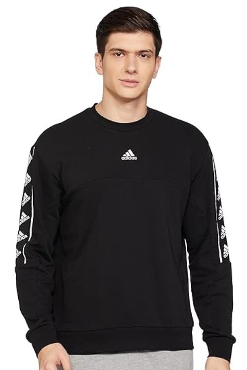 adidas Men Cotton Crew Neck Sweatshirt