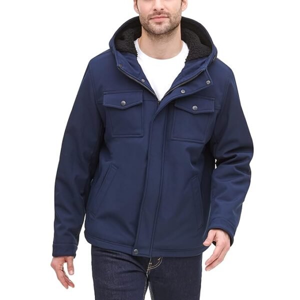DOCKERS Men's Big & Tall Arctic Cloth Sherpa Storm Jacket