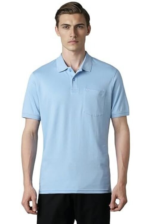 LP Men Regular Fit Solid Cotton with Softer Finish, Better Lusture & Durable Polo T-Shirt
