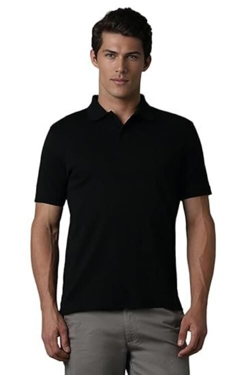 LP Men Regular Fit Solid Cotton with Softer Finish Better Lusture & Durable Polo T-Shirt